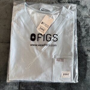 FIGS Leon Top and Axim Pants Scrub Set - CHAMBRAY (BRAND NEW) (LIMITED COLOR)